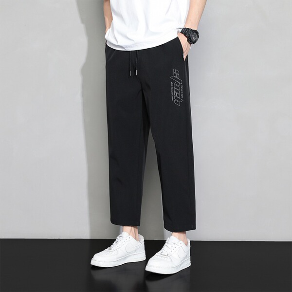Summer thin quick dry casual men's silk breathable sports trend…