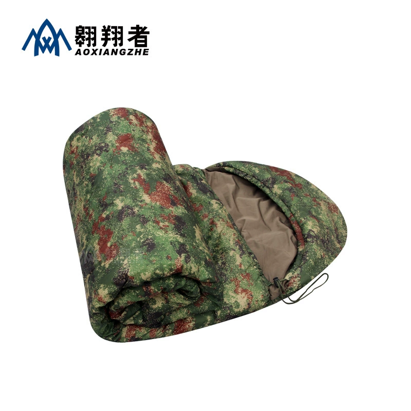 翱翔者 Camouflage теплый дорожный портативный спальный мешок, оптовая торговля