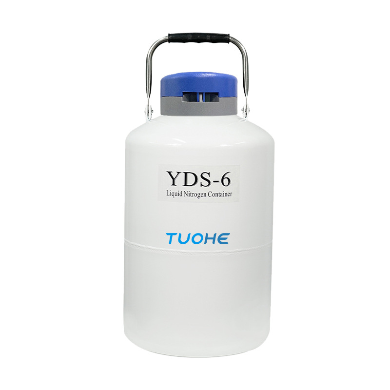 Tuhe serie YDS nuevo pequeño tanque de helado de hidrógeno líquido tanque de transporte de almacenamiento tipo contenedor biológico con tambor de transporte
