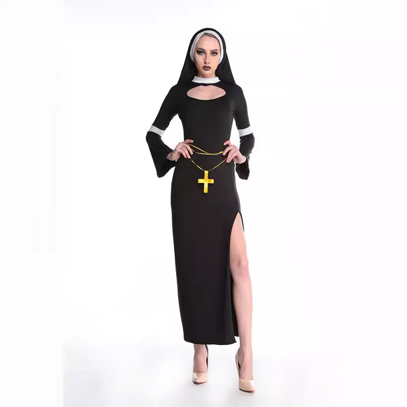 European And American Games Uniforms Halloween Cosplay Nun Costumes Themed Party Party Stage Costumes Performance Costumes_ecoleips.com