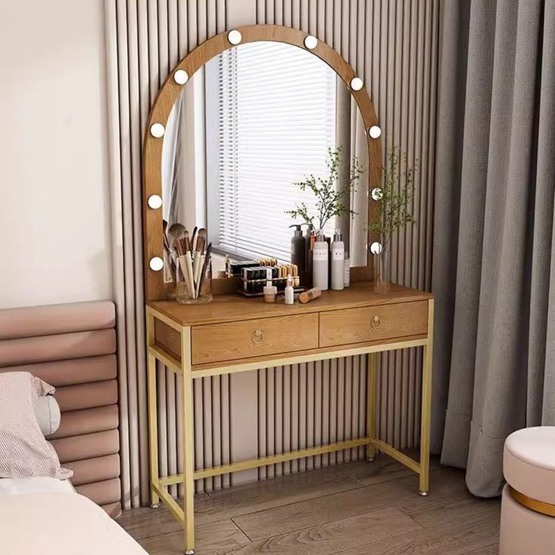 Internet Celebrity Photo Studio Dressing Table with Lights, Makeup Artist's Special Beauty Salon Professional Makeup Table, Makeup Table for Wedding Dress Shop