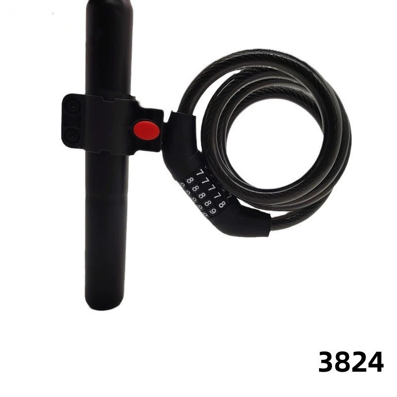 Cerradura de bicicleta cerradura de contraseña antirrobo bicicleta de montaña cerradura de coche portátil batería cerradura de coche eléctrico contraseña de cinco dígitos