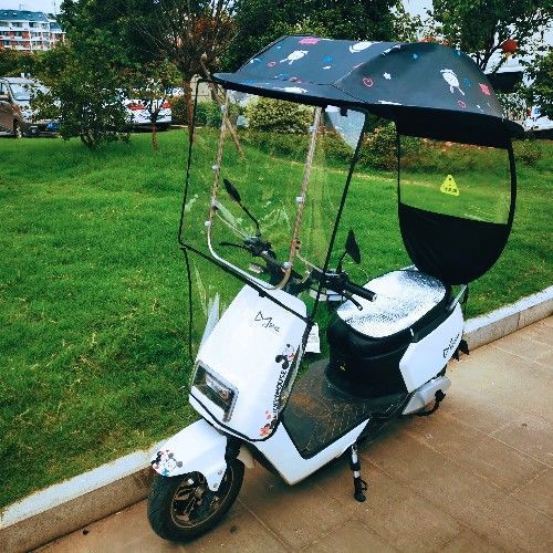 电动车雨棚蓬女土电动车电瓶车挡风罩遮雨棚蓬加厚挡雨水防晒蓬蓬