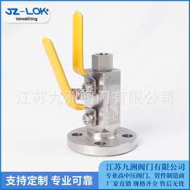 单法兰双隔离泄放阀组316法兰可定制1/2NPT(F)石油管道SBBDBB球阀