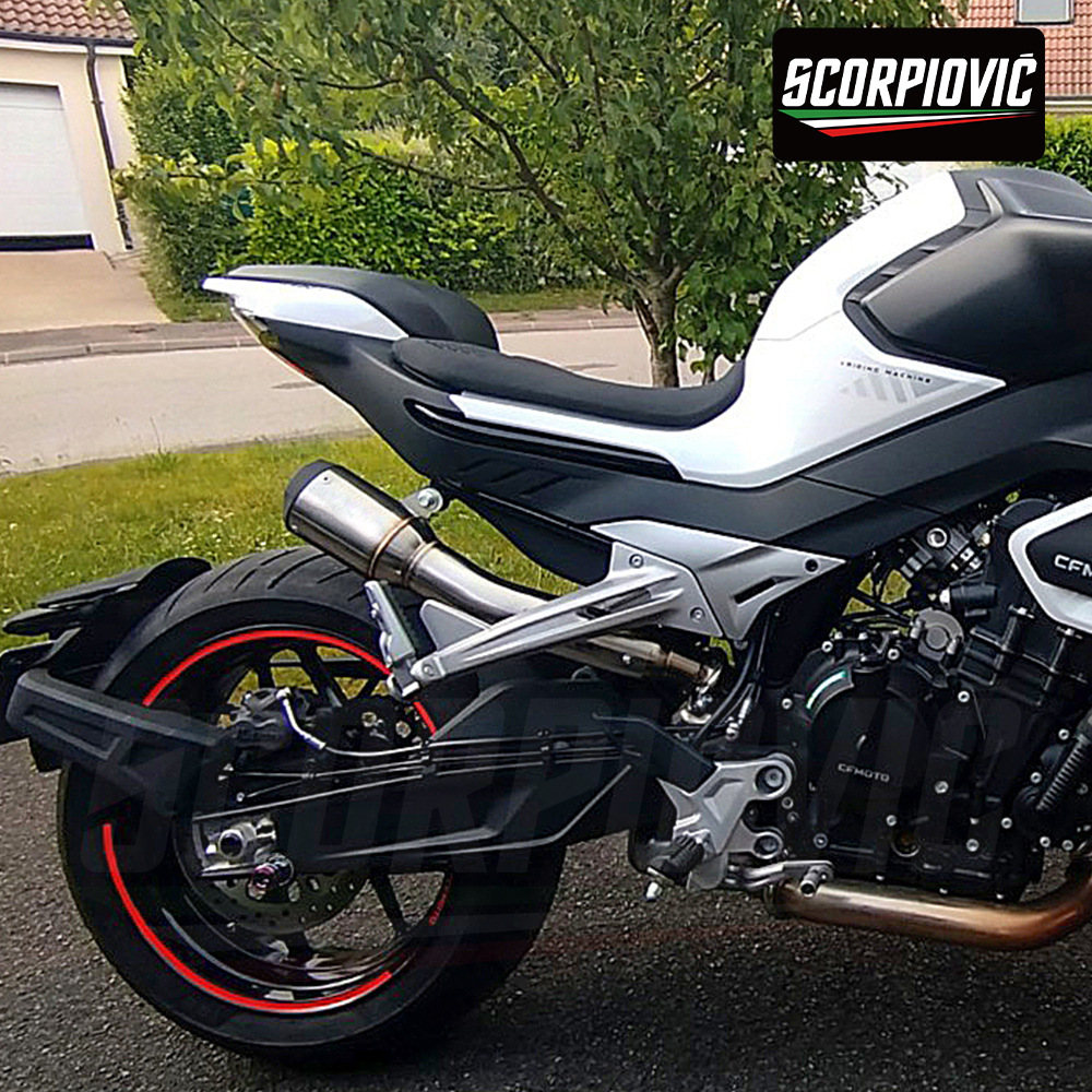 Spring Breeze 800Nk Modification: Stainless Steel Integrated Mid-Tail Section Silencer, Connects to the Original Front Section of the Motorcycle Exhaust Pipe