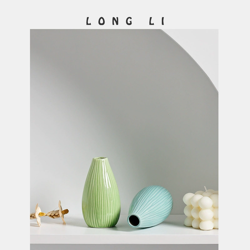 Керамическая ароматическая ваза LONG LI 204, мини декор для цветов, 4 цвета