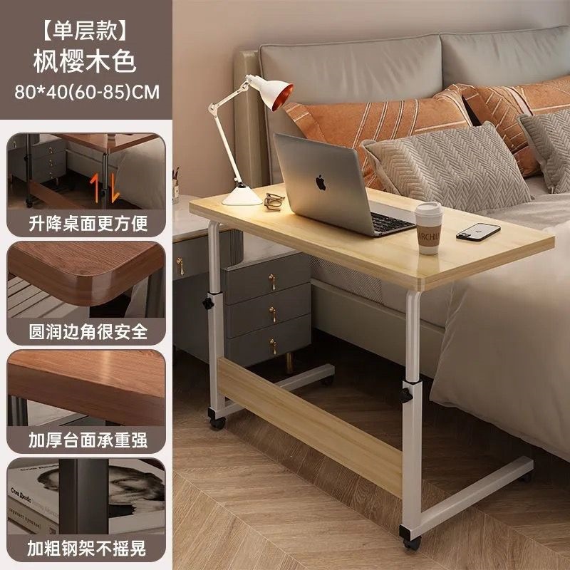Escritorio móvil, dormitorio, escritorio de escritorio, escritorio de computadora, escritorio elevable, escritorio de dormitorio, escritorio image 11
