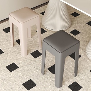Plastic Stool Thickened Household Stackable Modern Simple High Stool Soft Stool Durable and Durable Spare Chair