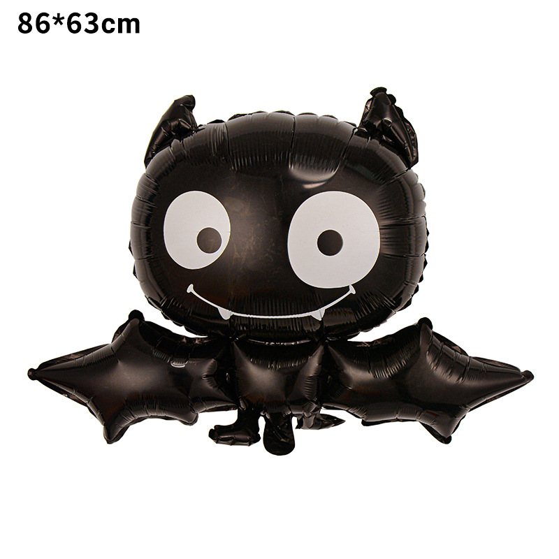 Globo de película de aluminio de Halloween nuevo tema de bruja de dibujos animados calabaza fiesta de Halloween diseño de globos en forma de fantasma