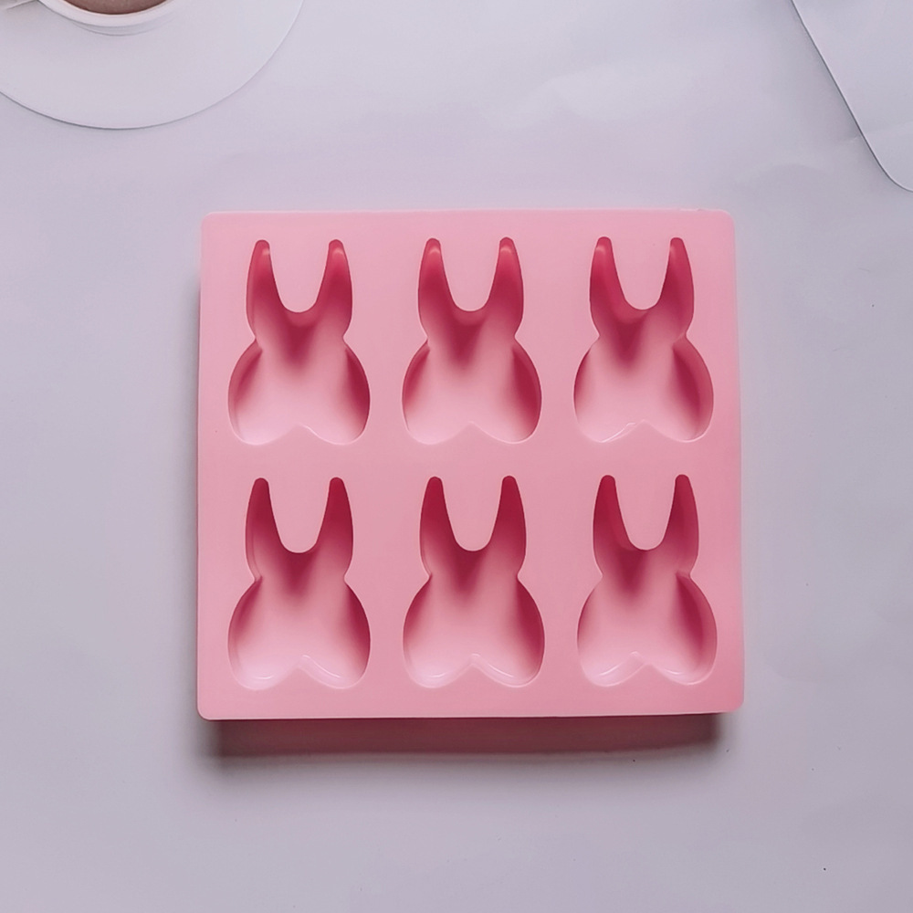6 dientes 61 molde de silicona pastel helado pudín molde de postre jabón utensilios de cocción