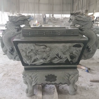 惠安石雕香炉 供桌摆件 寺庙石雕供桌香炉哪里做工好