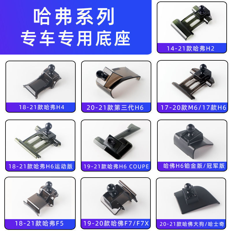 Used for Haval Third Generation H6Coupe Big Dog F7X Red Rabbit F5 Beast M6H2H9 Car Mobile Phone Holder Base