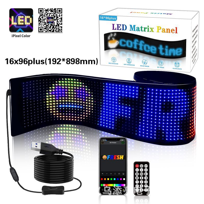 Pantalla de ventana flexible LED pantalla de publicidad con pantalla adhesiva coche inteligente pegada pantalla de desplazamiento de taxi led pantalla suave ilusión de color