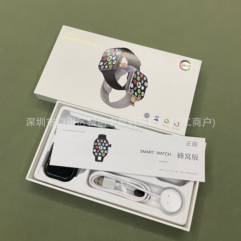 Cross-Border New Model Cd20 Smart Watch S10 Cellular Version with Sim Card Slot, 4G/Wifi, Touch Buttons, and Rotating Camera