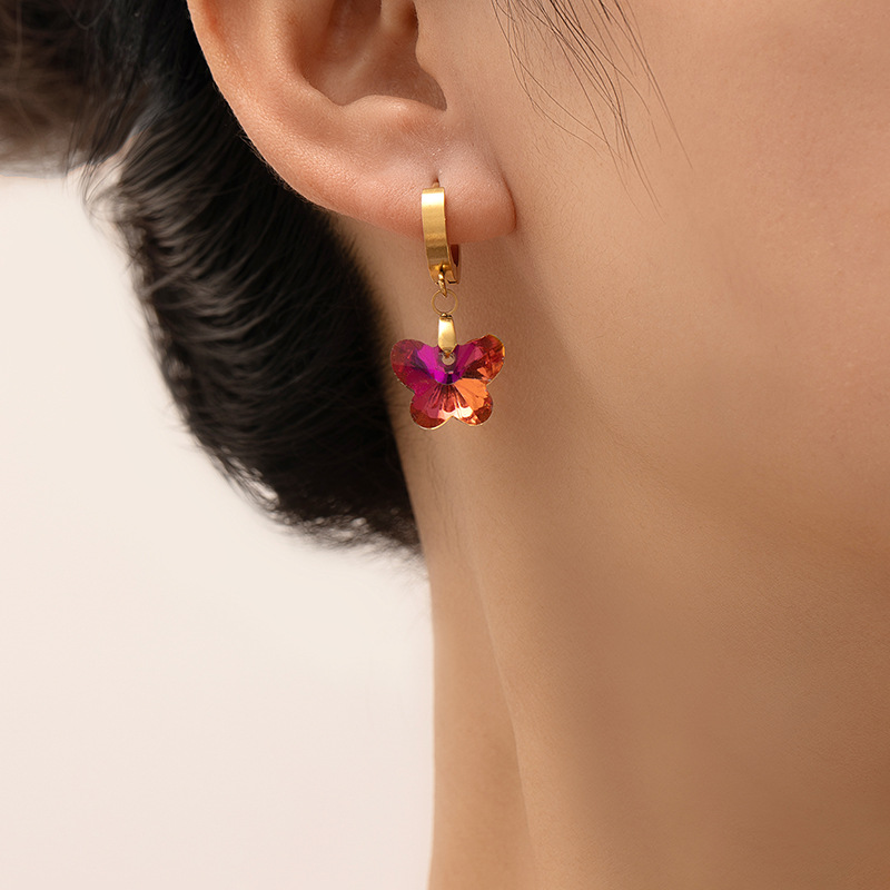 11g Weight 0.03µm Gold Plating Thickness Electroplated Gold Plating Process 201 Stainless Steel Ear Needle Material Golden Plated Plating Material Zircon Inlay Material Drop Earrings Classification 1 Pair Quantity Daily Occasion 201 Stainless Steel Material Star, Heart Shape Pattern Women's Gender Elegant, Retro Style Plating Craft Titanium Steel Star Heart Shape Elegant Retro Drop Earrings For Women's 无