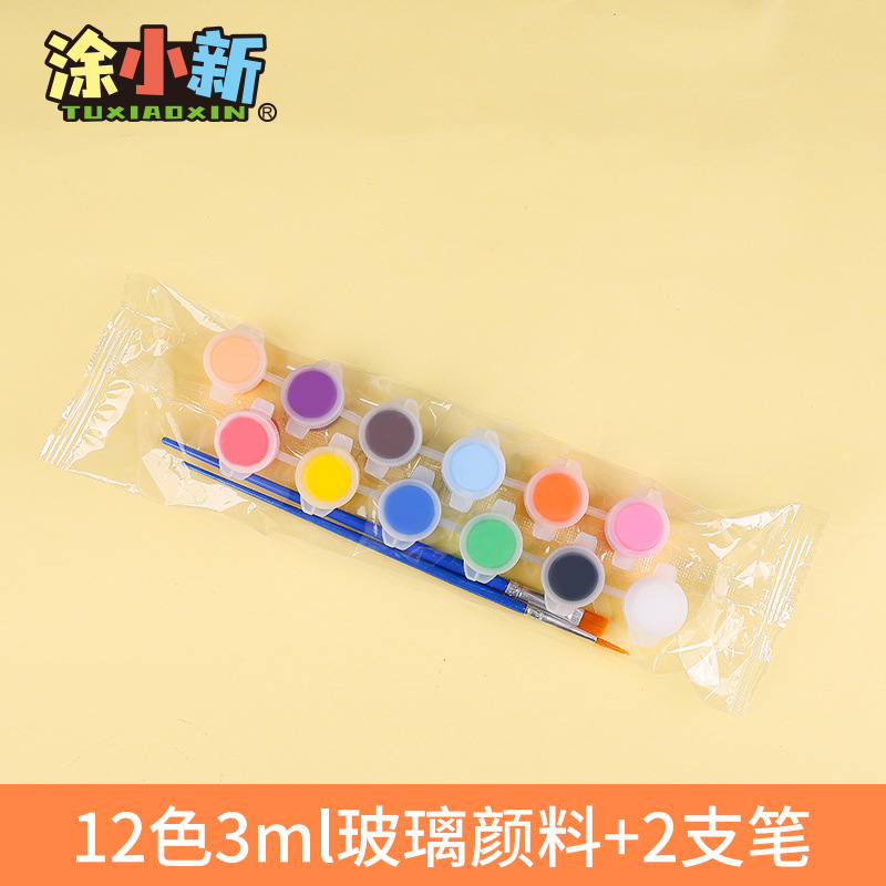 Pintura de vidrio Pigmento de vidrio pintado a mano bricolaje impermeable pintura sin hornear pintura decorativa creativa translúcida al por mayor