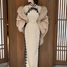 9320# 自制旗袍厚款高级西装气质