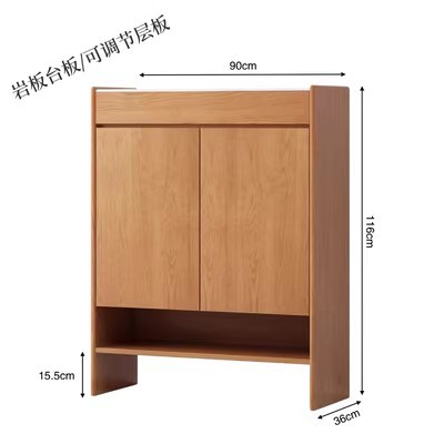 단단한 나무 이중 문 90*36*116cm (소나무)