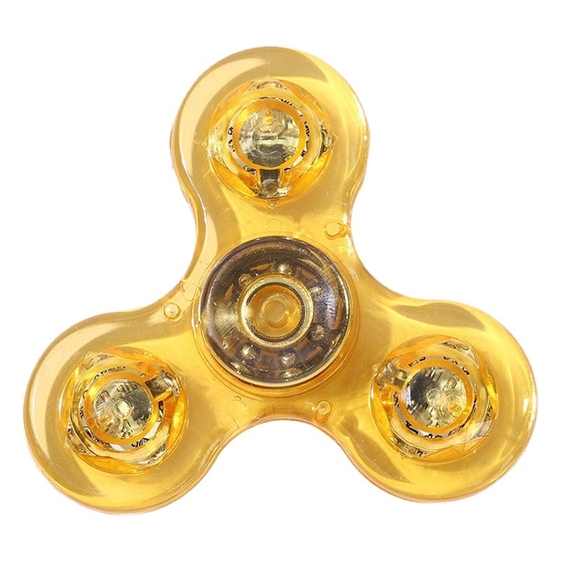 Descompresión cristal Gyro dedo Gyro con luz luminosa colorido luminoso dedo puesto buenos productos juguetes para niños al por mayor