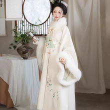 云韵【镜花水玥】明制汉服女立领琵琶袖刺绣长袄加绒冬款轻奢优雅