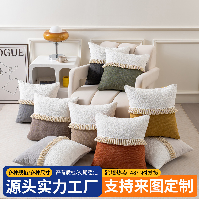 Cross-Border Foreign Trade New Chinese Style Modern Simple Light Luxury Pillow Hotel Villa Model Room Luxury Cushion