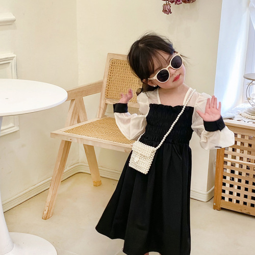 Children's cute little bag, little princess, fashionable pearl mini handbag, fashionable baby love crossbody shoulder bag