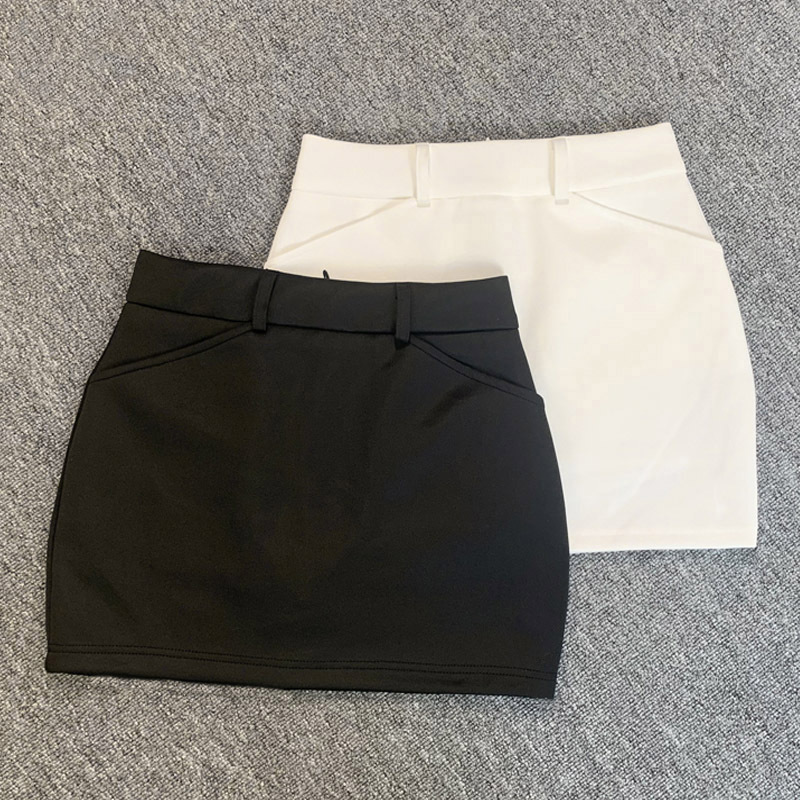New Golf Women's sports skirt elastic slim fit fashionable all-match hip skirt anti-exposure tennis skirt