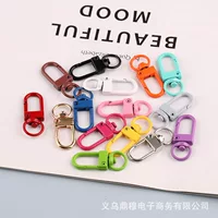 Краска цвет собака пряжка металлические аксессуары DIY производственные материалы Пряжка для лобстера 3 маленькие дверные пряжки краска брелок