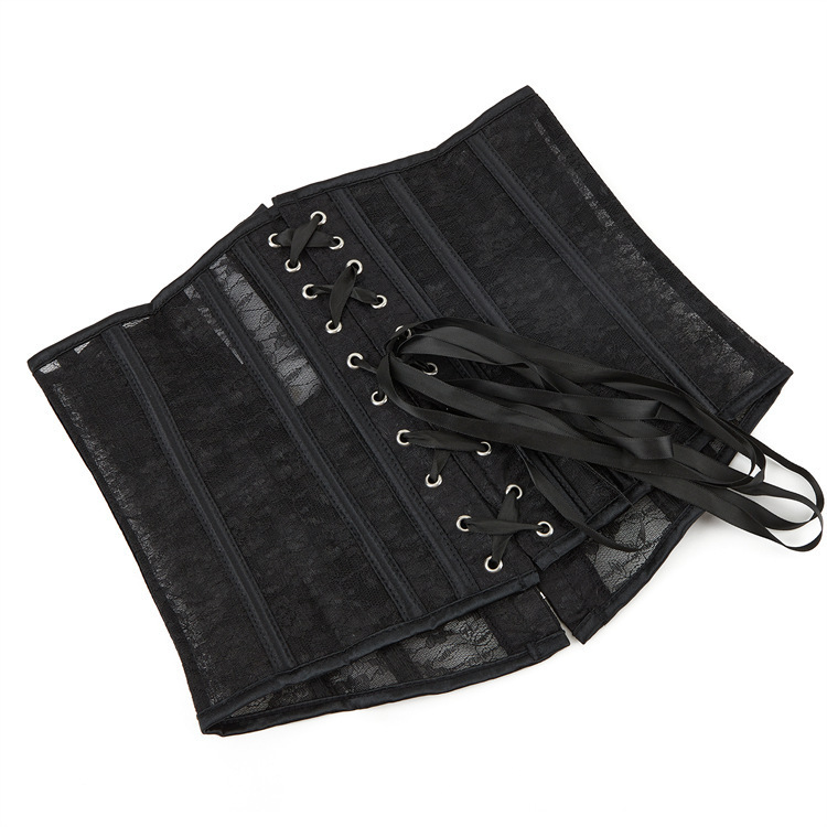 Patrón de malla transpirable sexy perspectiva cintura corta cintura cintura abrazadera cintura vestimenta de forma de cintura AliExpress suministro de comercio electrónico transfronterizo