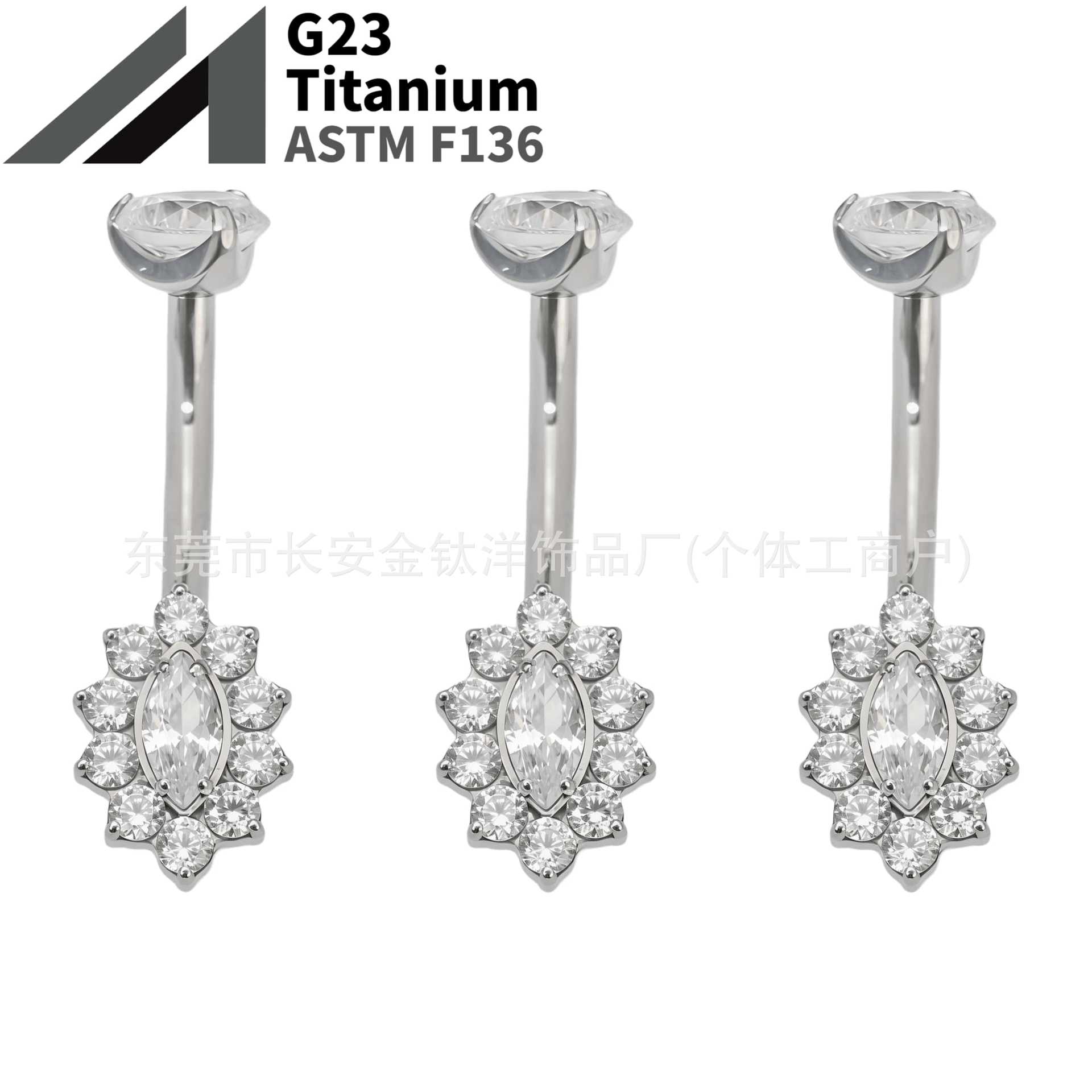 16G labret stud size and finish detail