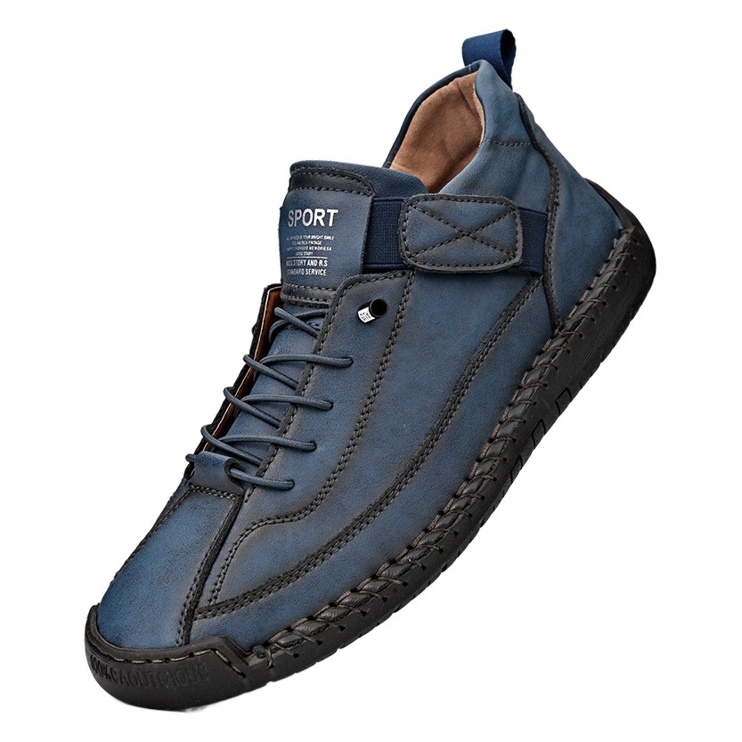Autumn and Winter Explosions 2023 Foreign Trade Cross-border plus size Men's Mid-help Martins Boots Outdoor Casual Shoes Tooling Stitch Men's Shoes