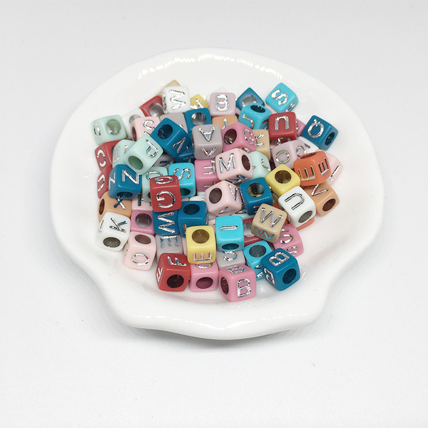 children's acrylic beaded bracelet handmade