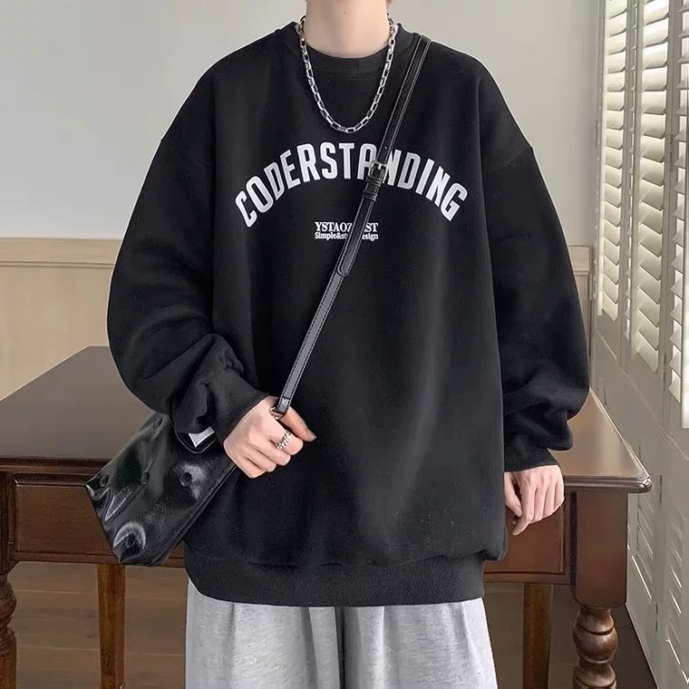 Осенний и зимний свободный тренд пух-пушистый толстый толстый свитер мужской весенний и осенний молодежный старшеклассник