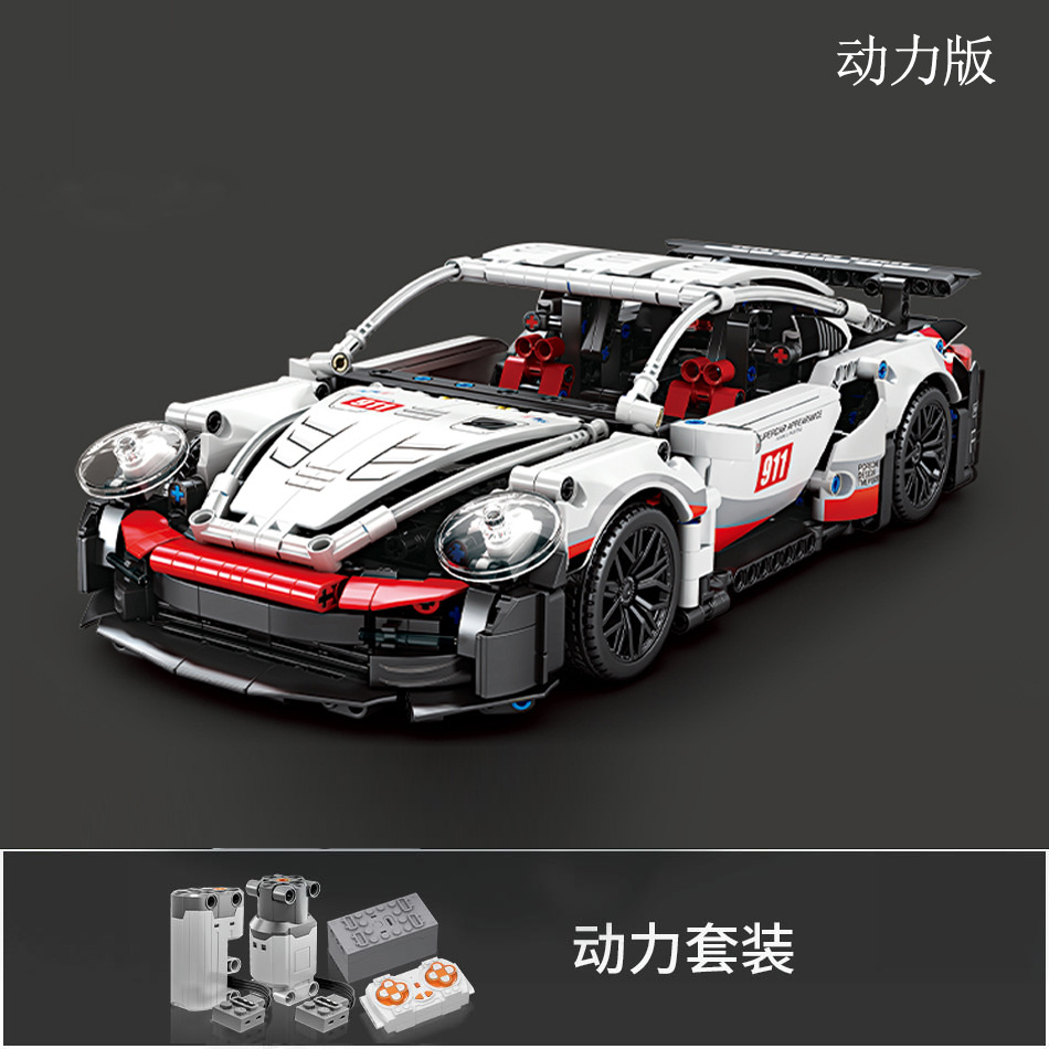 Compatible con bloques de construcción Lego cyberpunk 911 Rambo Starry Sky Kini coche deportivo juguete para niños modelo de coche de control remoto