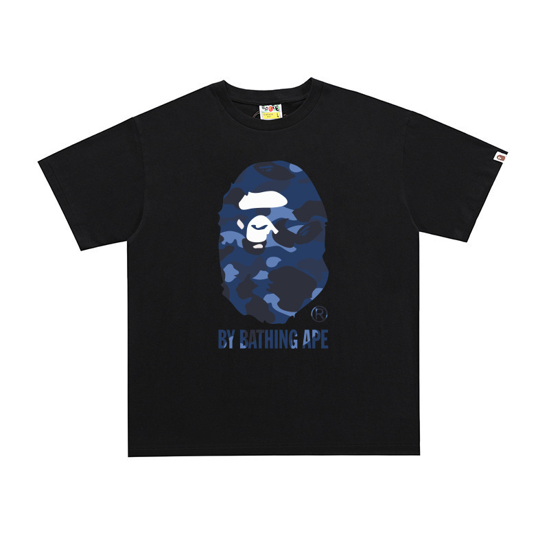 クロスボーダー トレンド ブランド メンズ レディース カップル Tシャツ メンズ 漫画 レター ラウンドネック 半袖|undefined