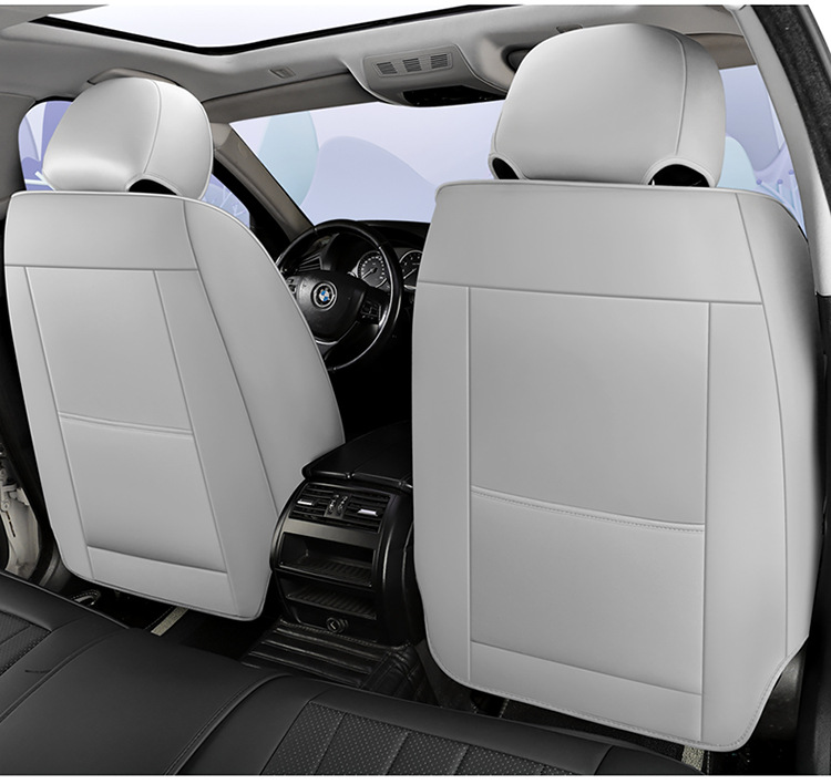 Car Seat Cushion Full Surround Leather New Model Car Seat Cover Universal for All Seasons Five-Seater Leather Special Seat Cushion Cover