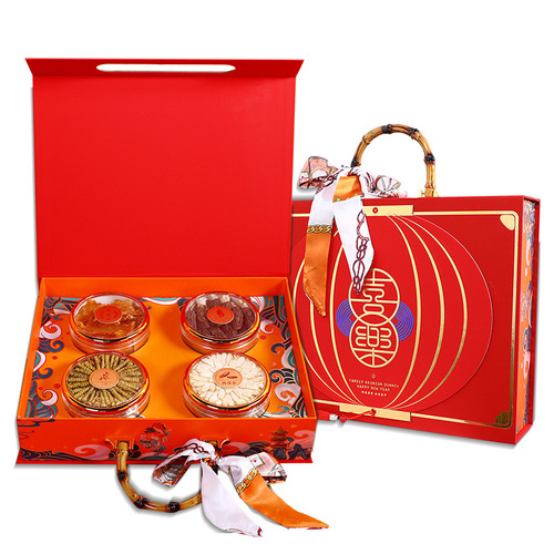 Wholesale Mountain Delicacies & Nutritional Dried Goods: Dried Morel Mushrooms, Fish Gelatin, Reishi Mushroom, Red Ginseng, and Dendrobium—A Four-Item Gift Box