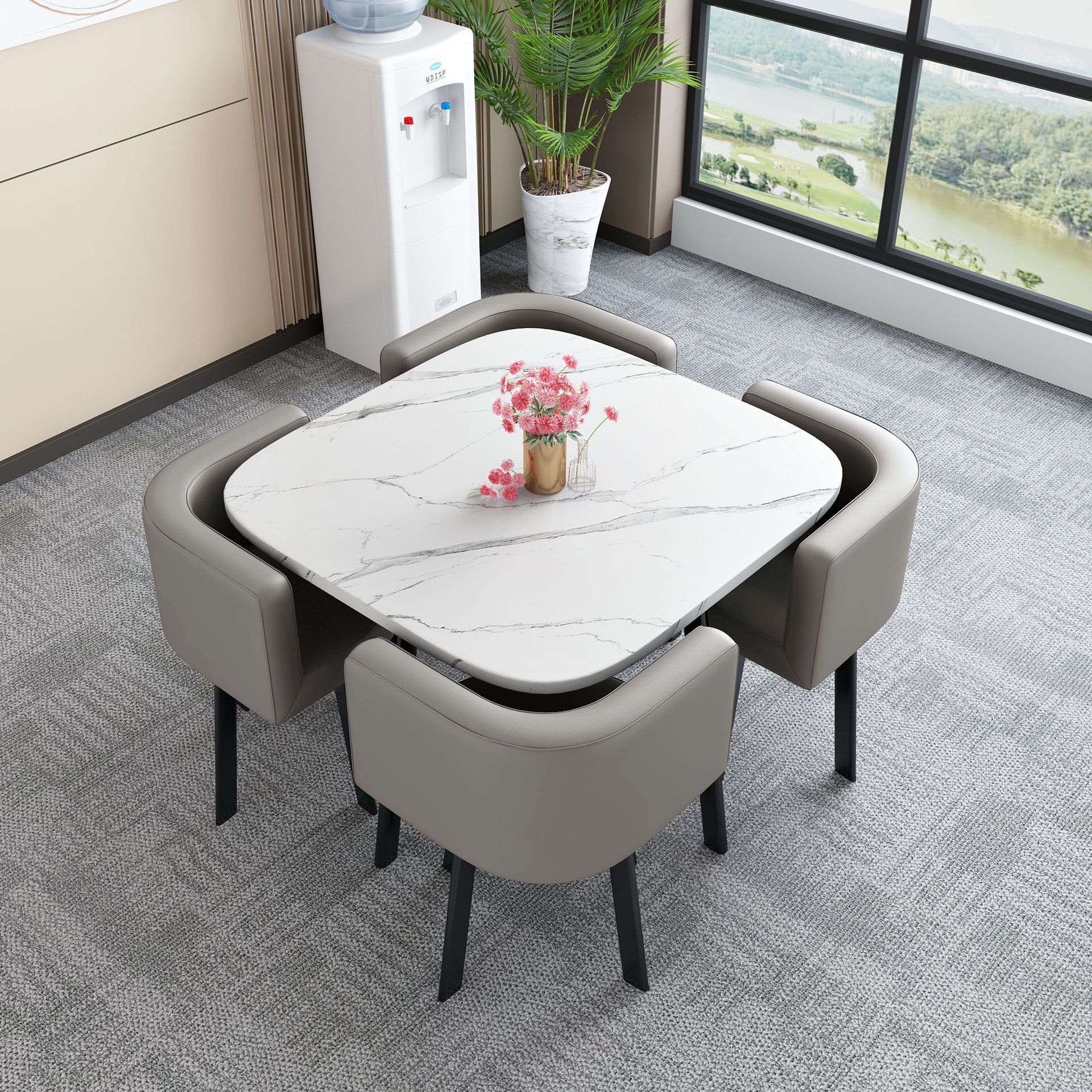 Mesa de comedor disponible para uso doméstico, apartamento pequeño, mesa de comedor, tienda, mesa de negociación, mesa y silla, mesa redonda de recepción