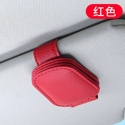 Ticket Storage Clip, Car Sunglasses – Car Glasses Clip/Bill Clip - red