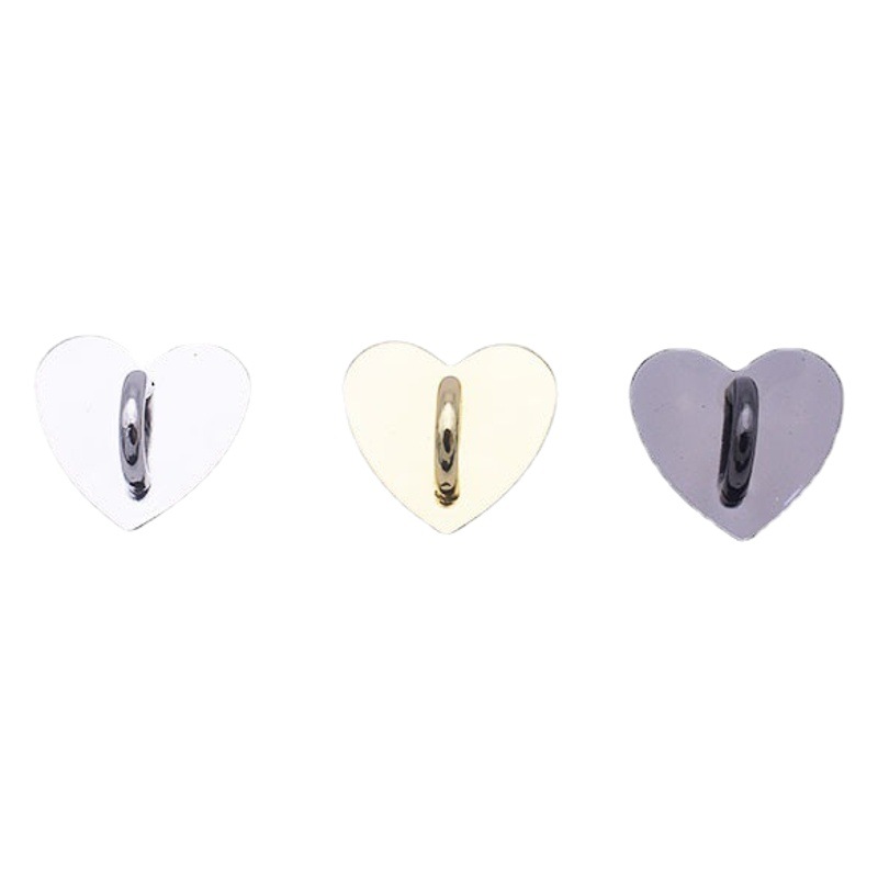 Korean style tassel metal hook diy jewelry accessories round love square buckle mobile phone shell pendant alloy material