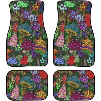 Easy-To-Clean Crystal Velvet Anti-Slip | Avtomobil döşəmə paspasları - car-floor-mat-31-33444468cm-two-pairs-four-pieces-in-total