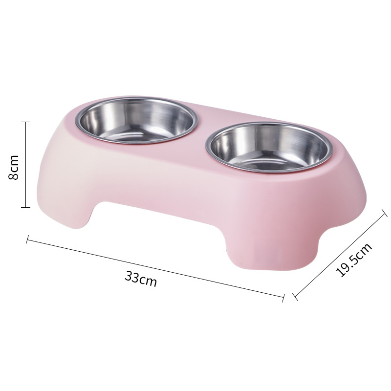 Tacos para perros de acero inoxidable para mascotas, doble tazón antideslizante, antifolque, tazón para perros, tazón para perros de gran capacidad, tazón para perros, platos para perros