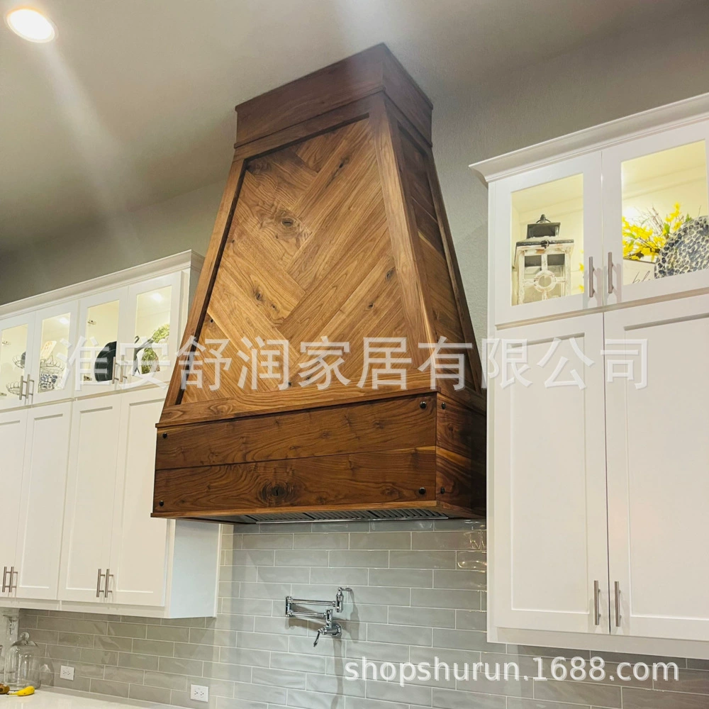 Трансграничные горячие продажи кухонных принадлежностей, вытяжка из цельного дерева, новое украшение для дома, новая вытяжка в китайском стиле, длинная буковая вытяжка, вытяжка