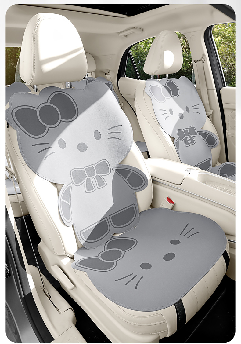 2026 Car Seat Cushion, Universal for All Seasons, Suede Seat Cushion, High-End Saddle Pad, Suede Seat Cover, Summer Slim Waist Design