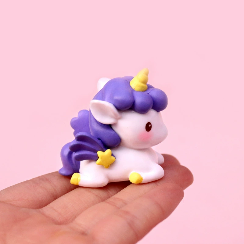 Минифигурка, мультяшная игрушка, пони, кукла для стола, украшение для ногтей, единорог