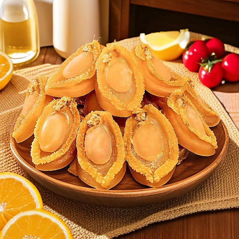 代工鲍鱼干特大黄金足干鲍煲汤煮粥海鲜干货大鲍鱼鱼糖心干鲍