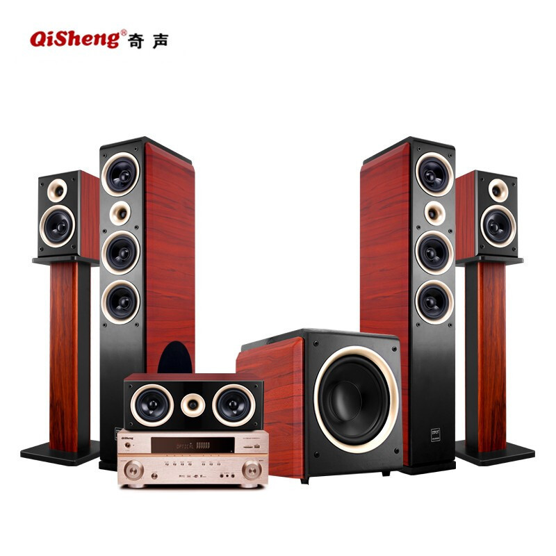 Qisheng home theater suit high power 5.1 power amplifier dual decoding DTS fever level HIFI power amplifier