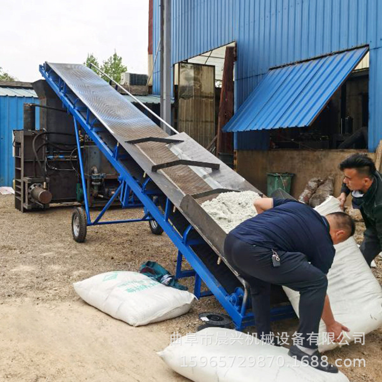 三缸木屑压缩装包机视频 秸秆打包装袋机 芦苇秸秆套袋打包机厂家