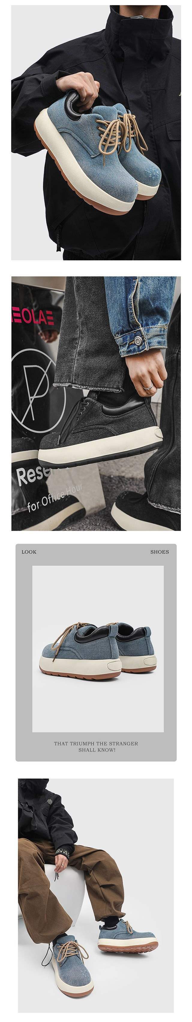 ShoeVault Herren New Q Leder Paris Derby Stilvolle süße dicke Sohle Big Toe Schuhe Höhe erhöhen koreanische Version vielseitig_voghion.com