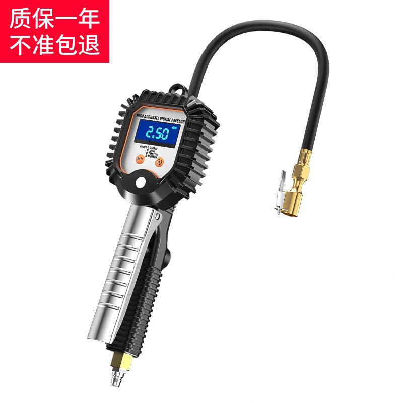Manómetro de presión de aire medidor de presión de neumáticos de alta precisión con cabeza inflable bomba de aire del coche Monitor de presión de neumáticos pantalla digital pistola de aire image 13